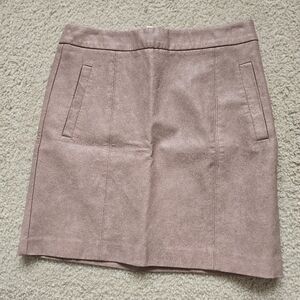 🌈Sheike Dusty Pink Faux Leather leather-look Mini Skirt VGUC Fully Lined 10